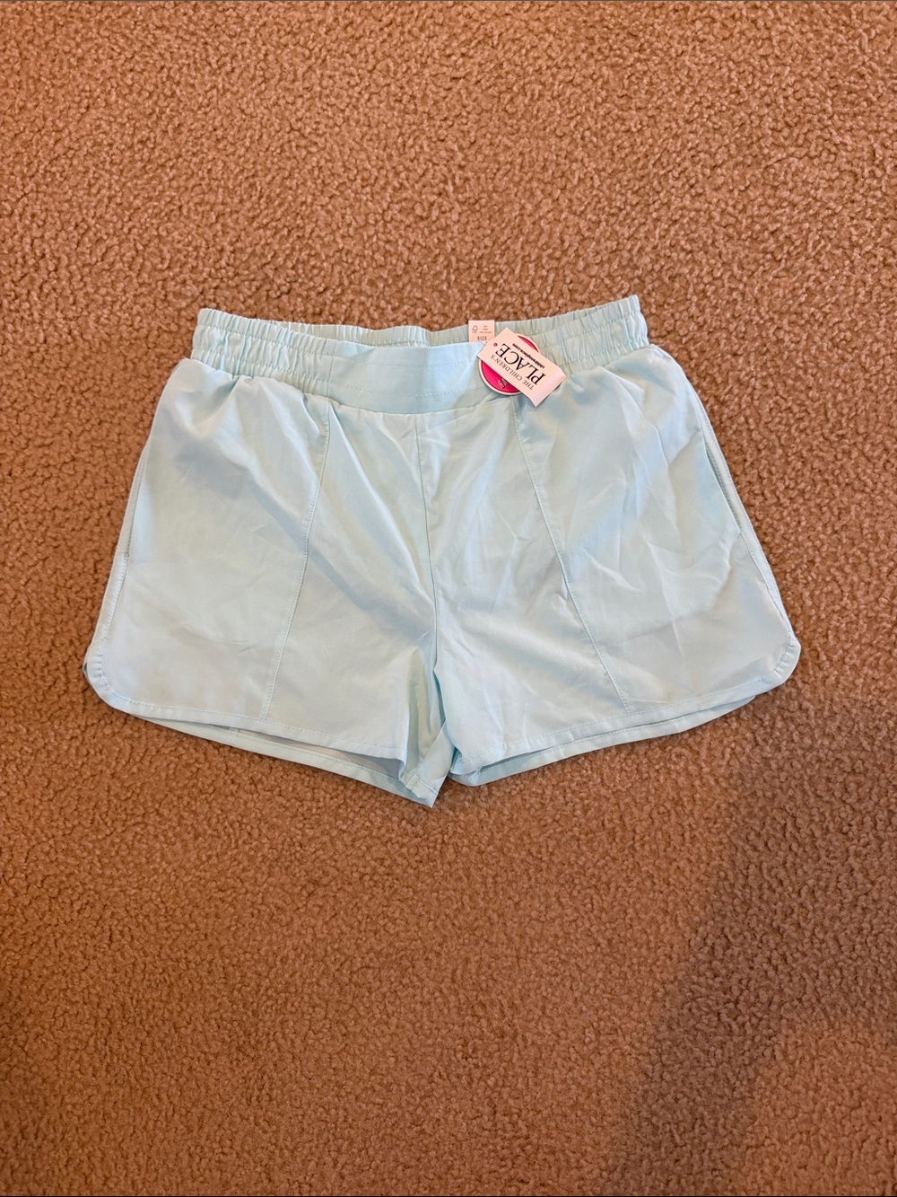 The Children's Place Pale Blue Girls' Elastic Waist Skort-Style Shorts
